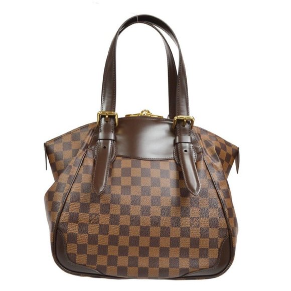 LOUIS VUITTON VERONA MM HAND BAG PURSE DAMIER EBENE - Picture 8 of 16